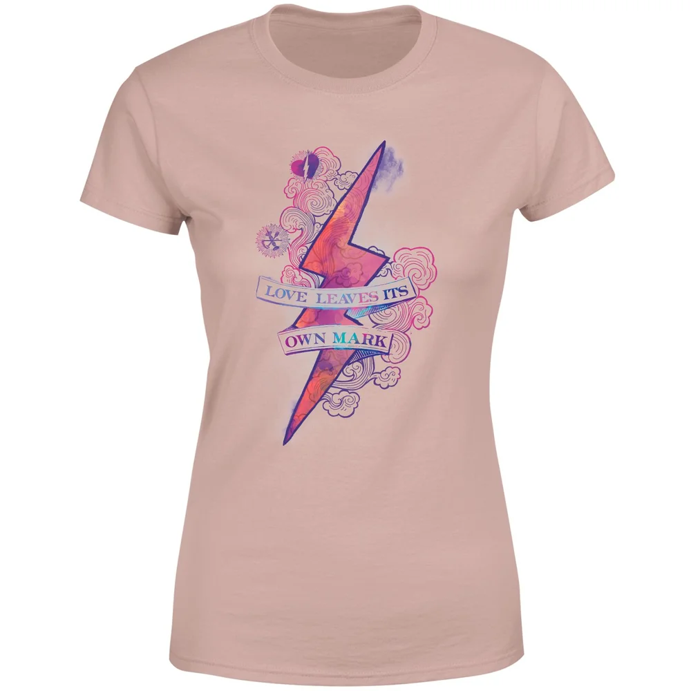 Harry Potter Love Leaves Its Own Mark Women's T-Shirt - Dusty Pink - XXL Afbeelding 1