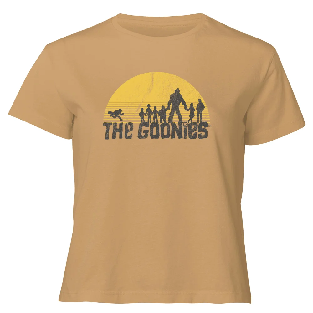 The Goonies Retro Logo Women's Cropped T-Shirt - Tan - XL Afbeelding 1