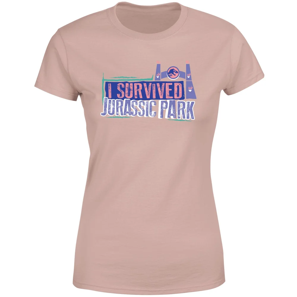 Jurassic Park I Survived Jurassic Park Women's T-Shirt - Dusty Pink - XL Afbeelding 1