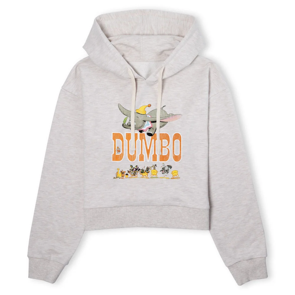 Dumbo The One The Only Women's Cropped Hoodie - Ecru Marl - L Afbeelding 1