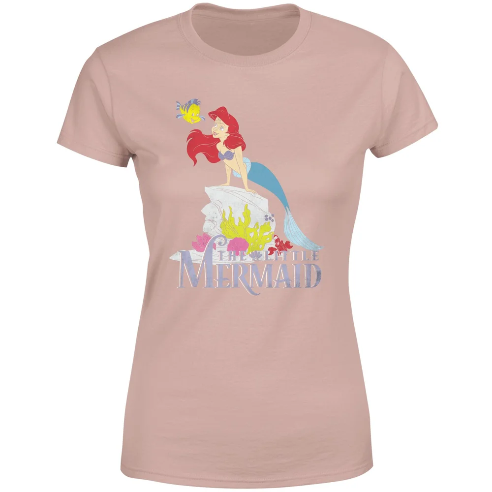 Disney Little Mermaid Sea Friend Women's T-Shirt - Dusty Pink - XL Afbeelding 1