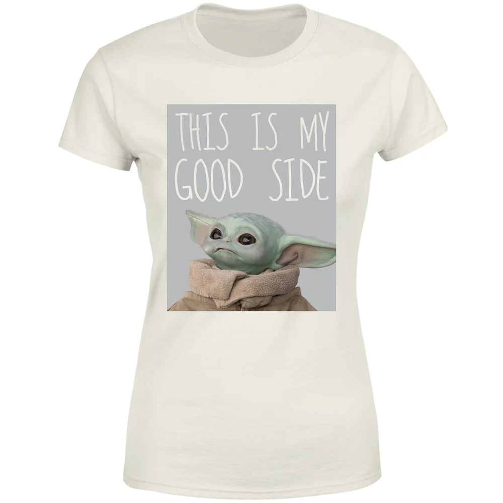 Star Wars The Mandalorian The Child Good Side Women's T-Shirt - Cream - M Afbeelding 1