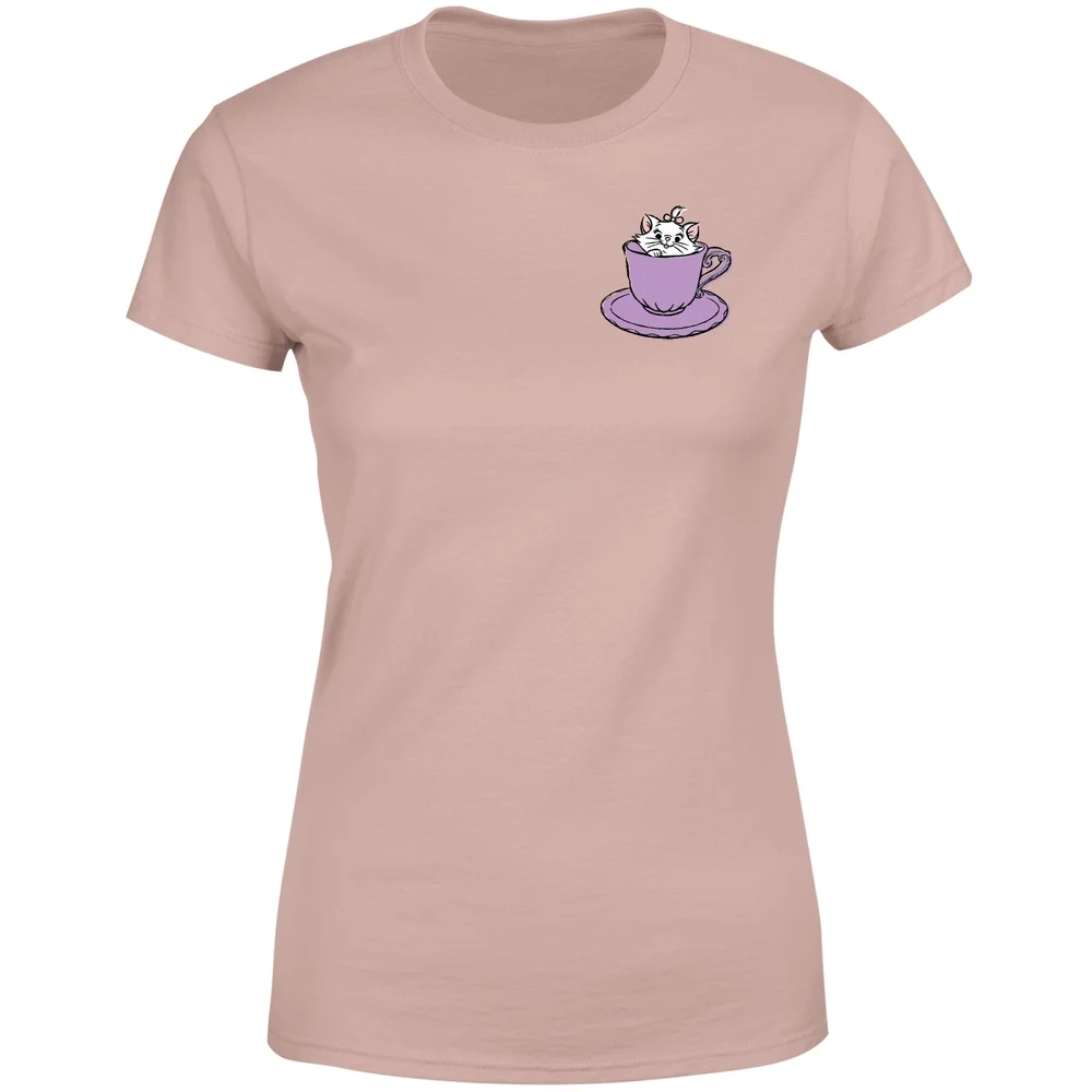 Disney Aristocats Marie Teacup Women's T-Shirt - Dusty Pink - XL Afbeelding 1