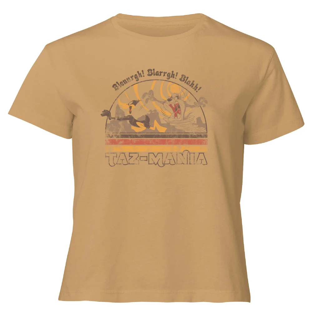 Looney Tunes Surf Women's Cropped T-Shirt - Tan - XL Afbeelding 1
