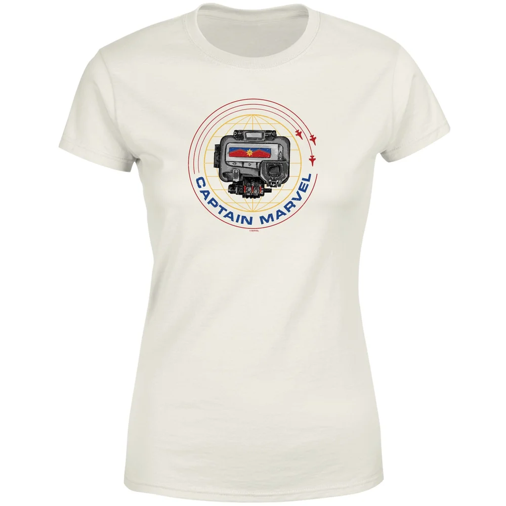 Captain Marvel Pager Women's T-Shirt - Cream - M Afbeelding 1