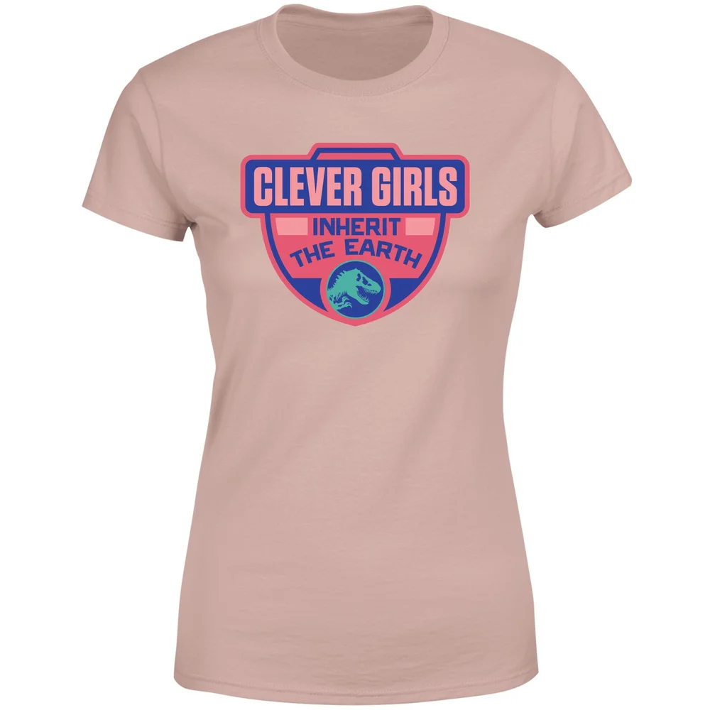 Jurassic Park Clever Girls Inherit The Earth Women's T-Shirt - Dusty Pink - XXL Afbeelding 1