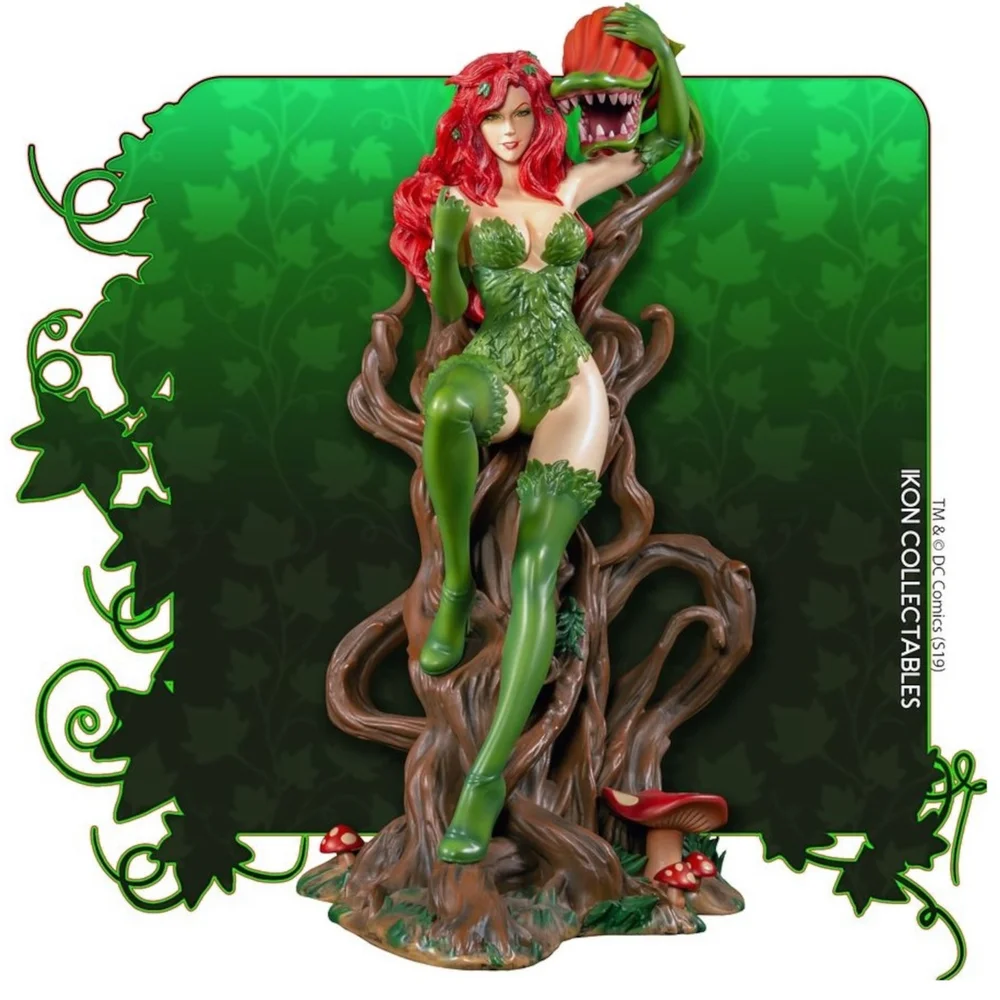 Ikon Collectables DC Comics Batman Poison Ivy on Vine Throne 30cm Statue Afbeelding 1