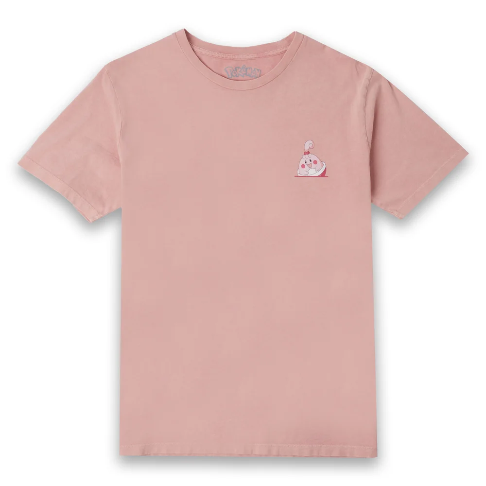 Pokémon Happiny Unisex T-Shirt - Vintage Stoffig Roze - S Afbeelding 1