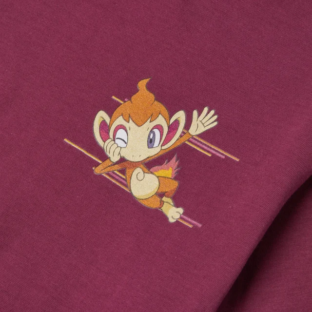 Pokémon Chimchar Unisex T-Shirt - Bordeaux