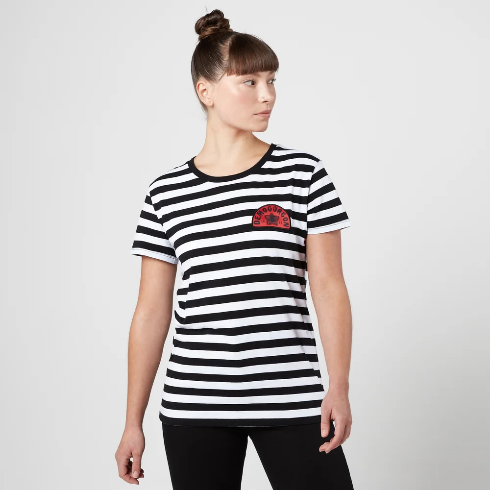 Stranger Things Demogorgon 1983 Dames T-Shirt - Zwart Gestreepd - XS Afbeelding 1