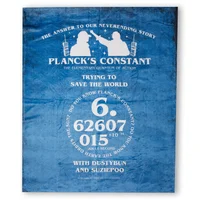 Stranger Things Planck's Constant Fleecedeken