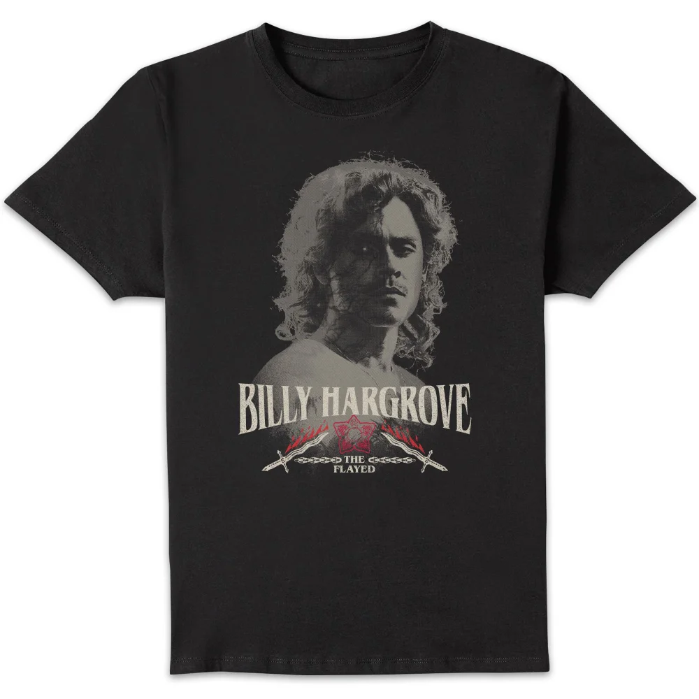 Stranger Things Billy Hargrove Heren T-Shirt - Zwart - S Afbeelding 1