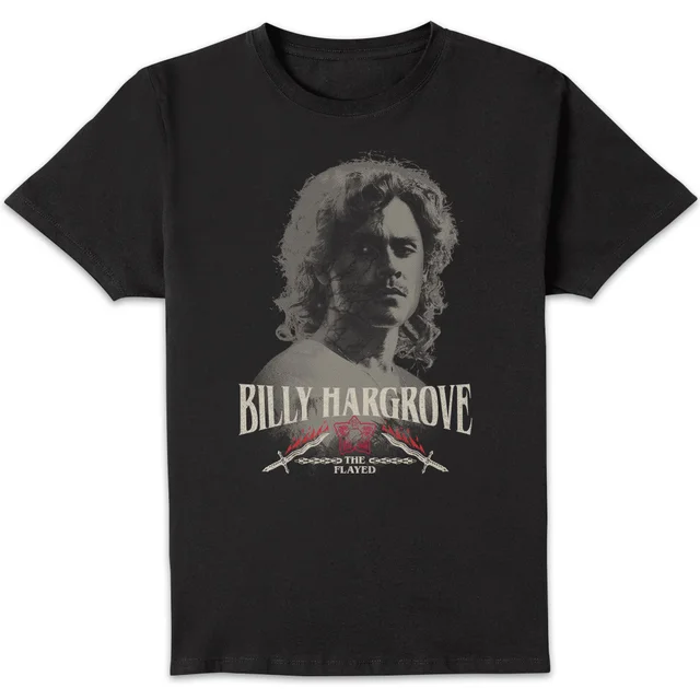 Stranger Things Billy Hargrove Heren T-Shirt - Zwart