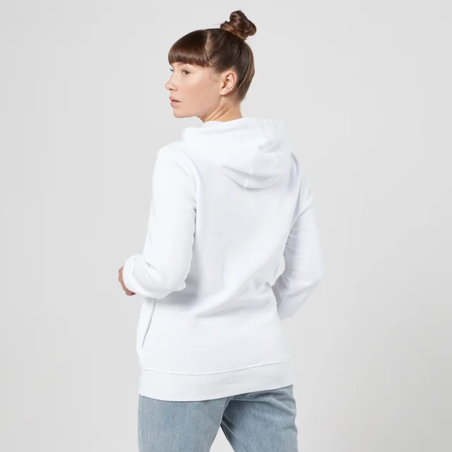 Stranger Things El And Max Material Girls Hoodie - Wit