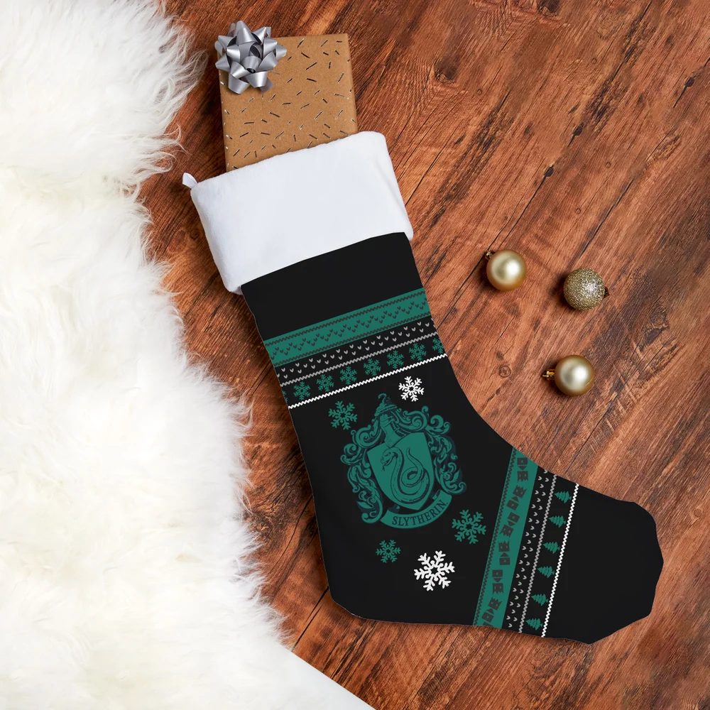 Harry Potter Slytherin Christmas Christmas Stocking Afbeelding 1