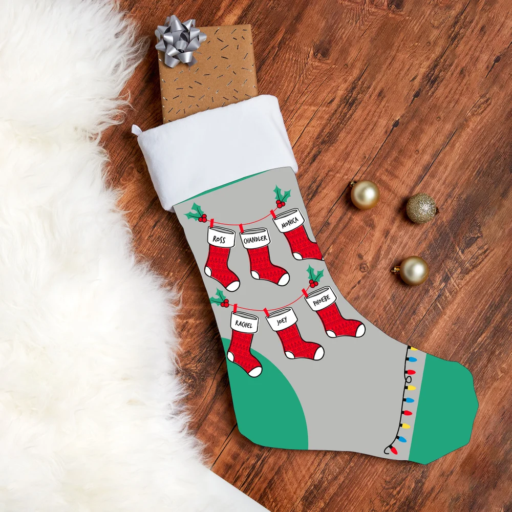 Friends Stockings On A Stocking Christmas Stocking Afbeelding 1