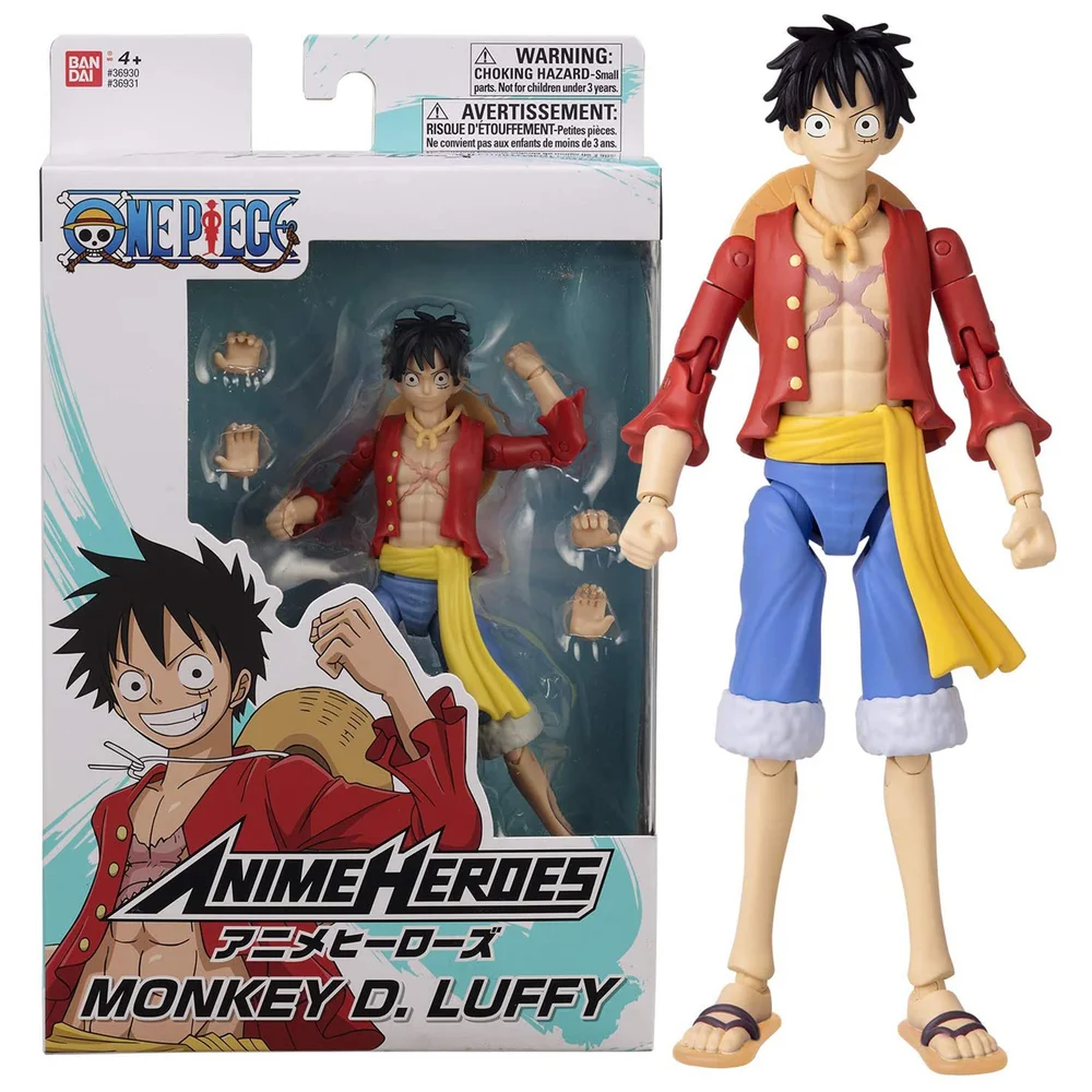 Bandai Anime Heroes One Piece Monkey D. Luffy Action Figure Afbeelding 1