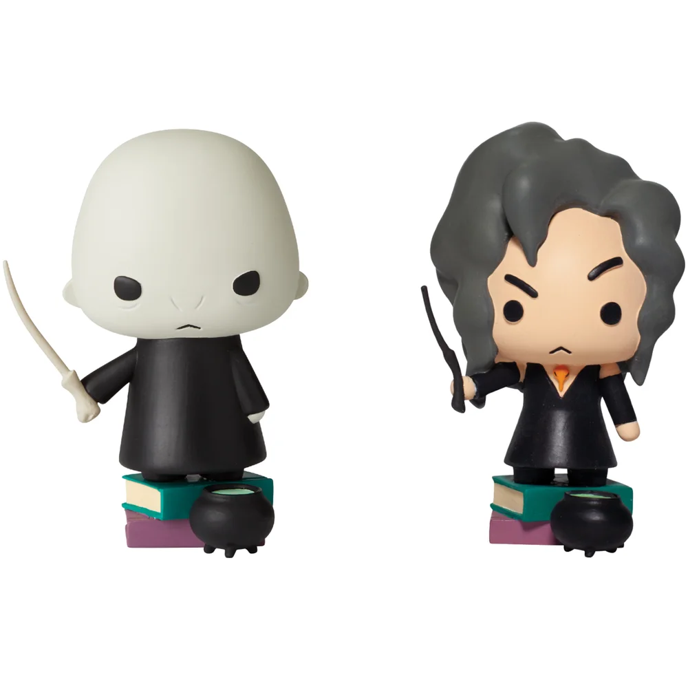 Wizarding World of Harry Potter Voldemort and Bellatrix Charm Figures 2 Pack Afbeelding 1