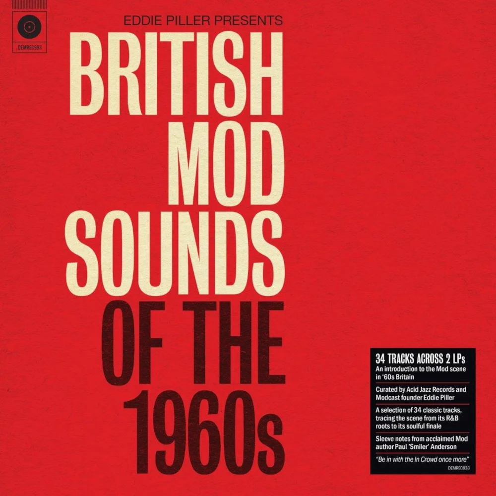 Eddie Piller Presents - British Mod Sounds Of the 1960s (140g Black Vinyl) Vinyl 2LP Afbeelding 1