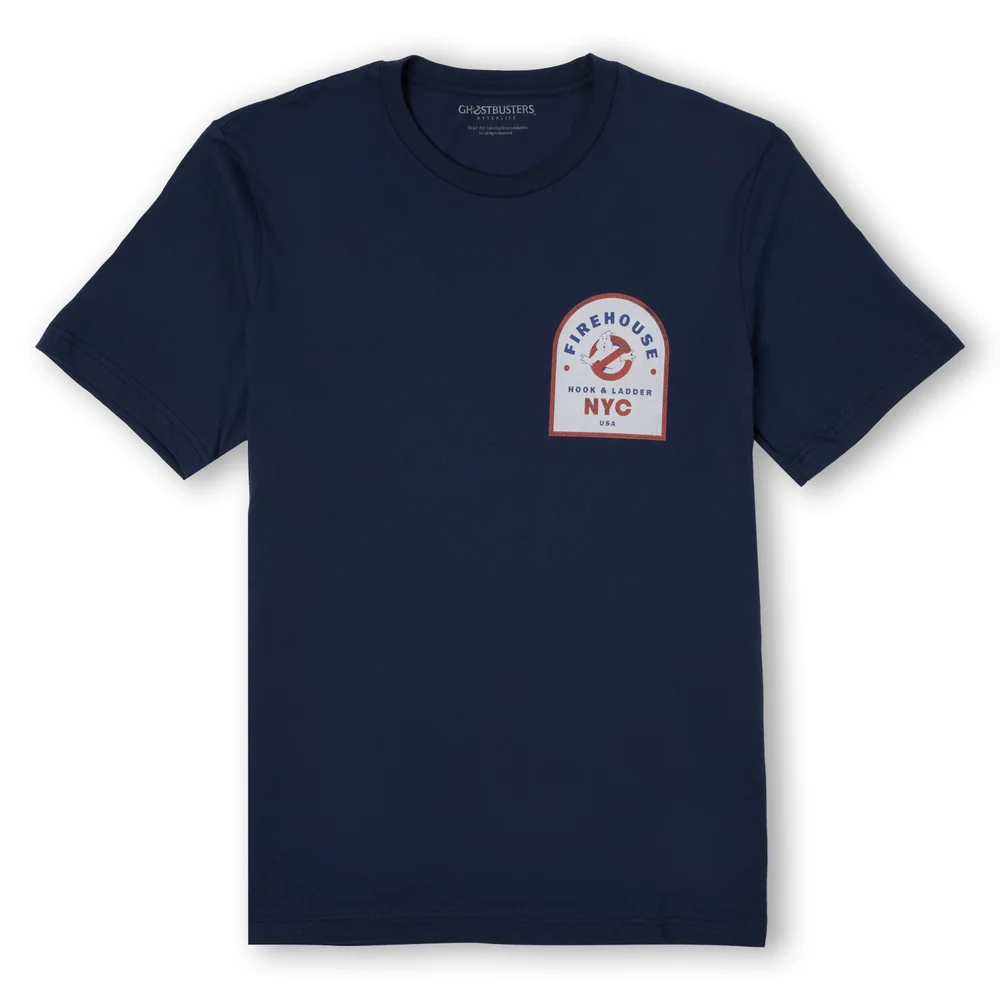 Ghostbusters Hook And Ladder Firehouse Unisex T-Shirt - Navy - S Afbeelding 1