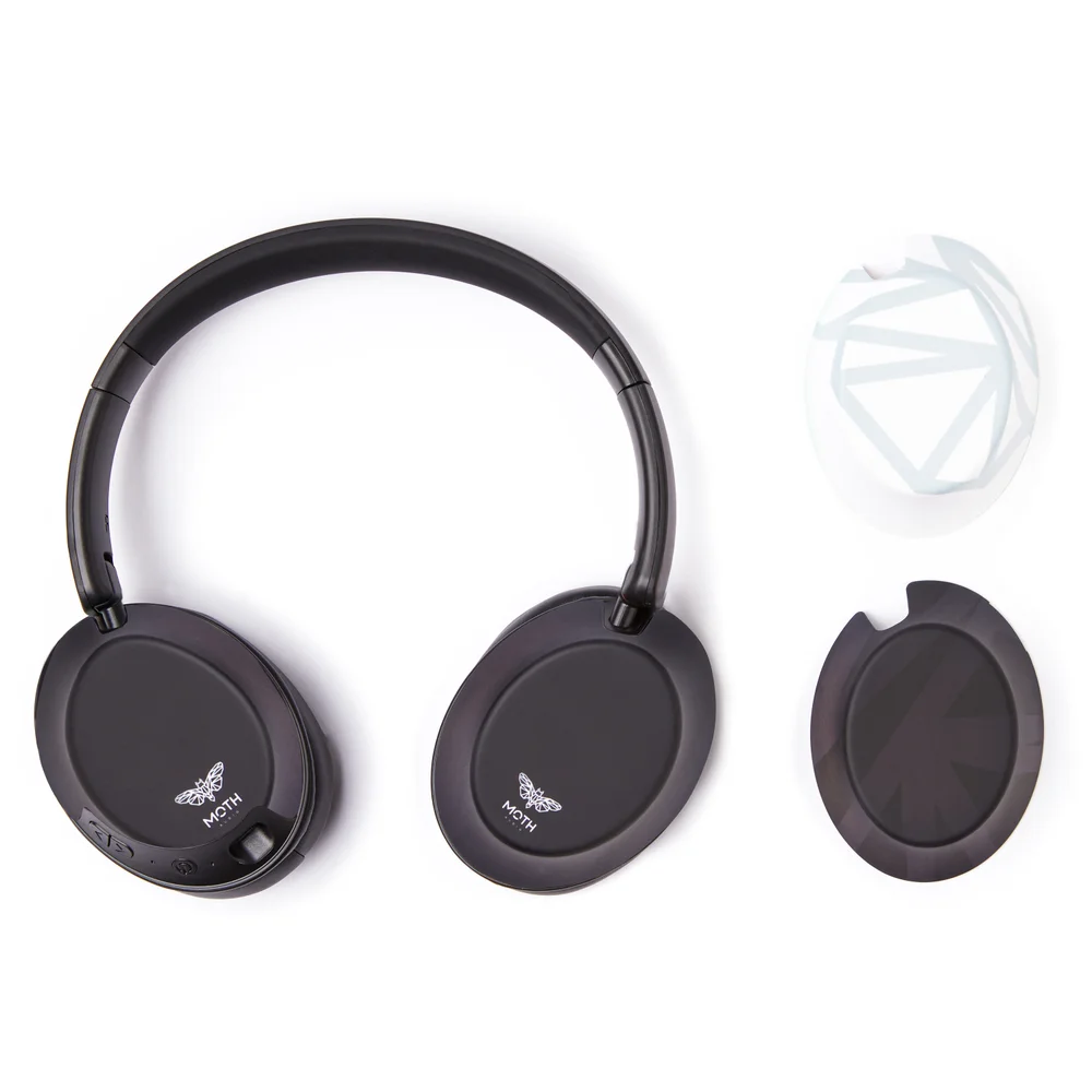 MOTH Monochrome Over-Ear Headphones & Caps Afbeelding 1