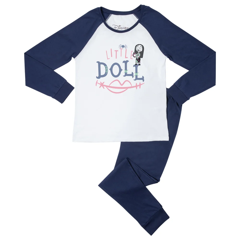 Disney Little Doll Women's Pyjama Set - Navy White - S Afbeelding 1