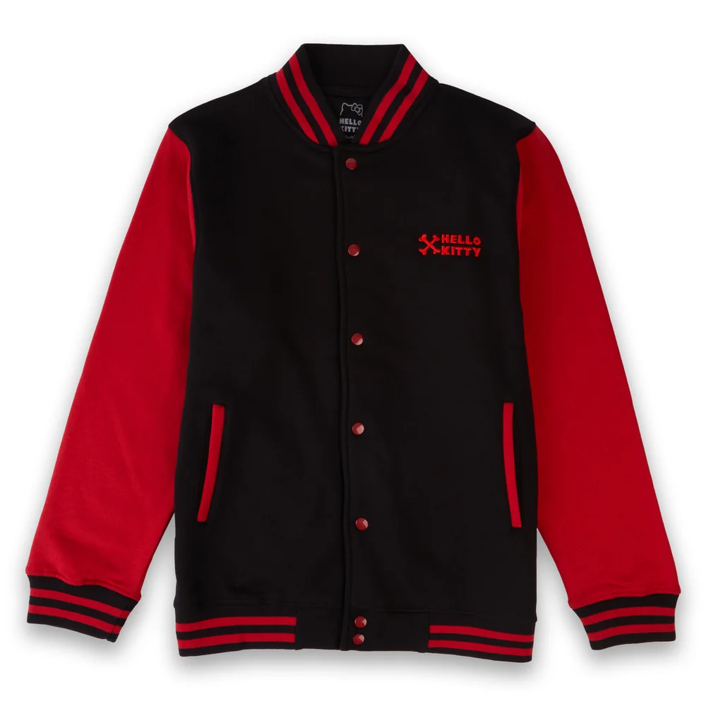 Hello Kitty Varsity Jacket - Black / Red - M - Zwart Afbeelding 1