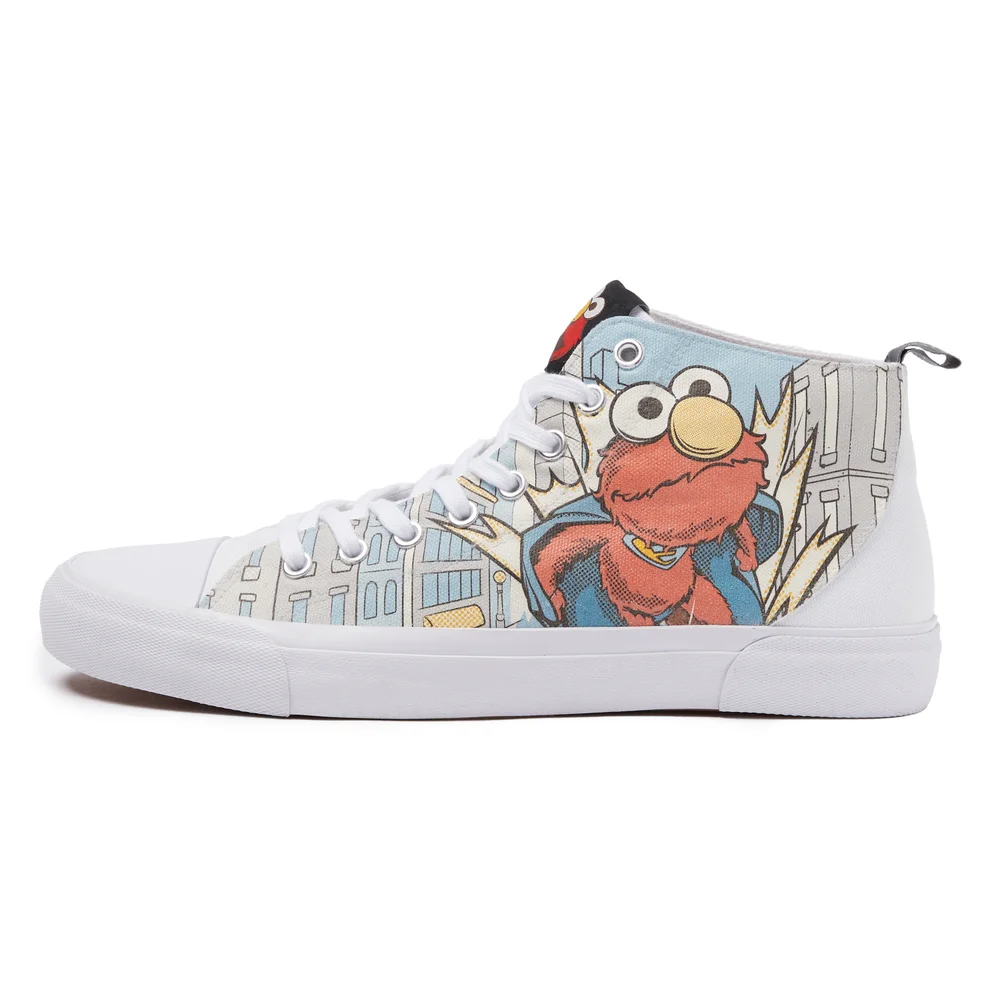 Akedo x Sesame Street Elmo High Top - White - UK 7 / EU 40.5 / US Men's 8 / US Women's 9 Afbeelding 1