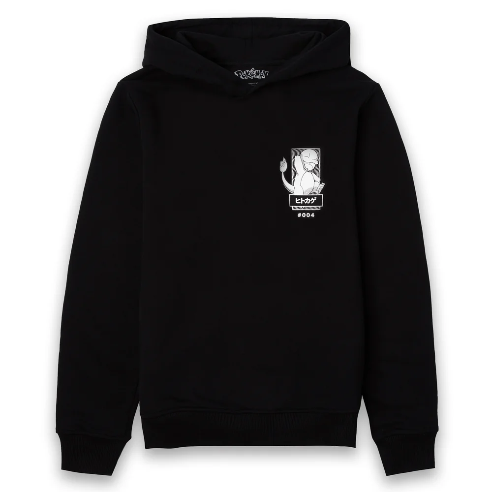 Pokémon Charmander Manga Unisex Hoodie - Black - S Afbeelding 1