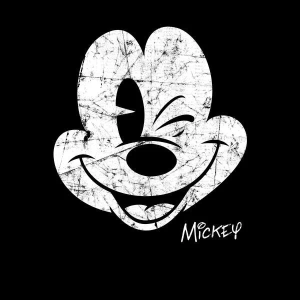 Mikey Mouse Women's Cropped Hoodie - Black