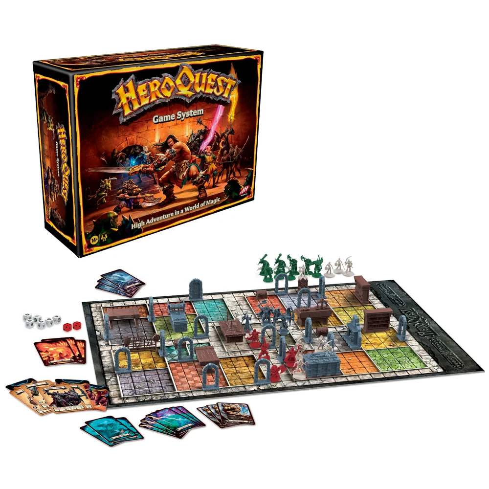 Avalon Hill HeroQuest Game System Fantasy Miniature Dungeon Crawler Tabletop Adventure Game Afbeelding 1