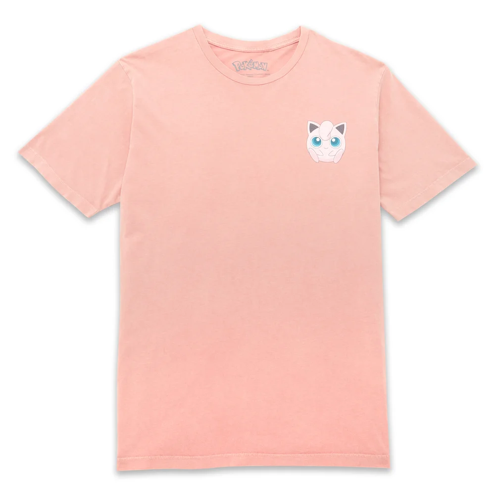 Pokémon Jigglypuff Unisex T-Shirt - Pink Acid Wash - S Afbeelding 1