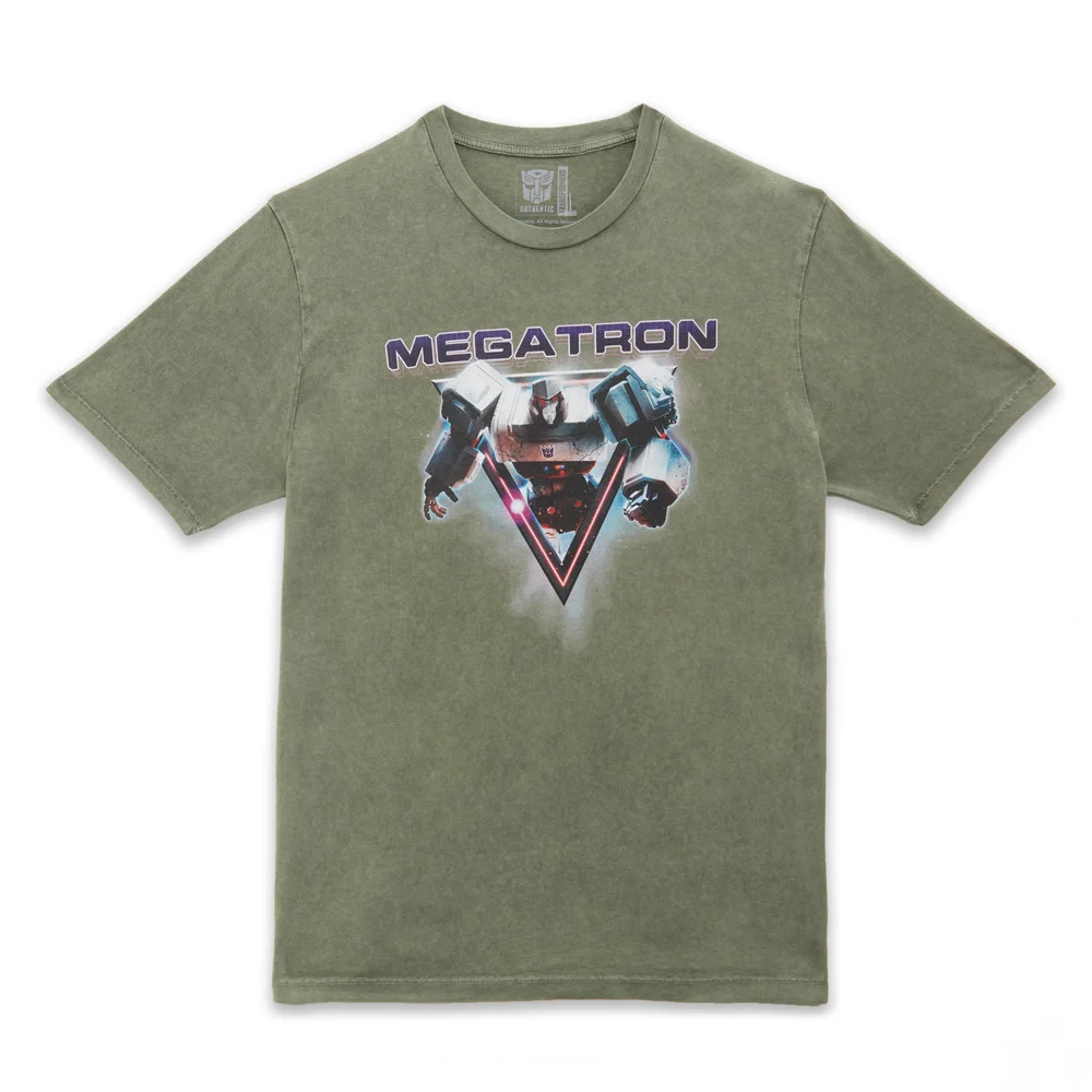 Transformers Megatron Unisex T-Shirt - Khaki Acid Wash - M Afbeelding 1