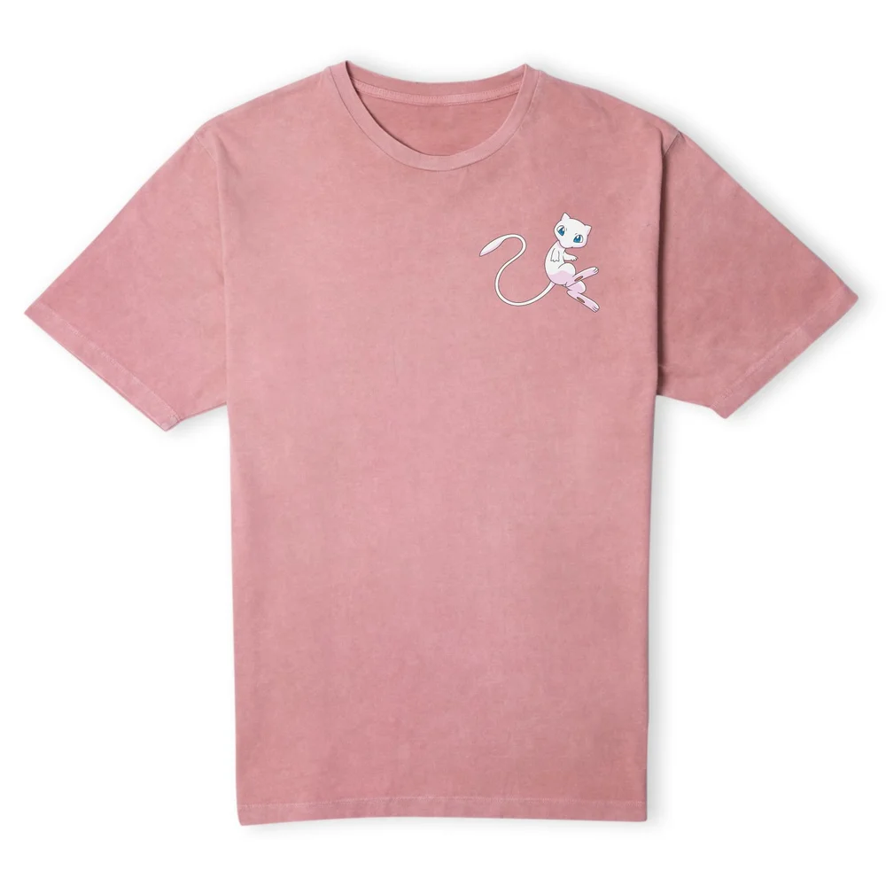 Pokémon Mew Unisex T-Shirt - Pink Acid Wash - S Afbeelding 1