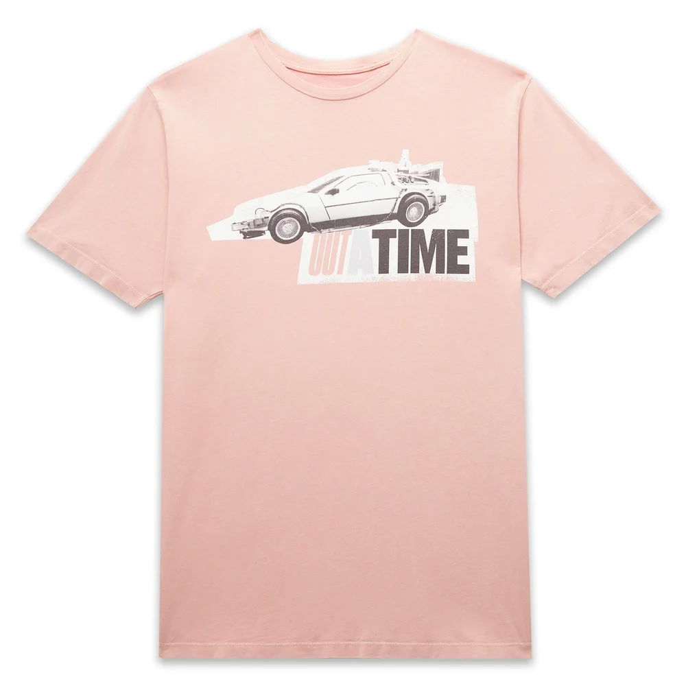Back to the Future Outatime Unisex T-Shirt - Pink Acid Wash - S Afbeelding 1