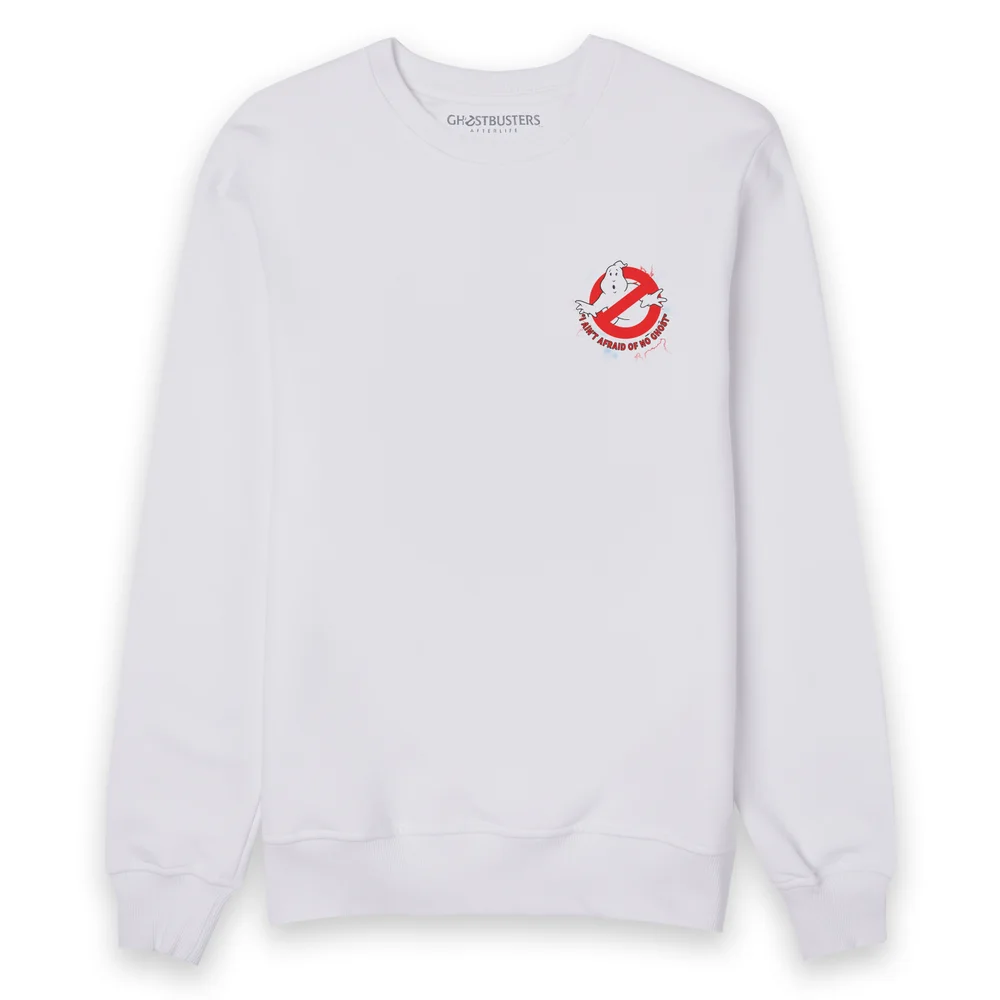 Ghostbusters I Ain't Afraid Of No Ghost Sweatshirt - White - S Afbeelding 1