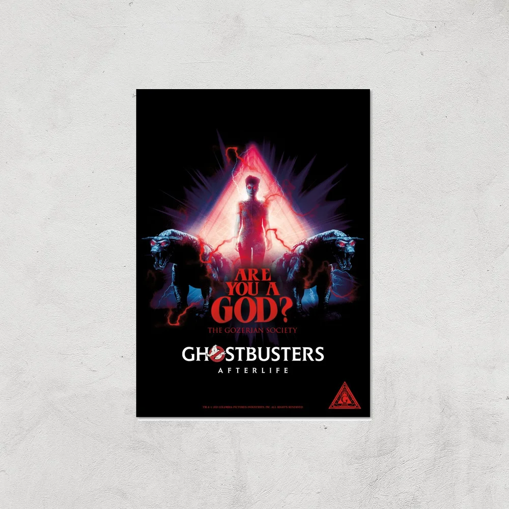 Ghostbusters Are You A God? Giclee Art Print - A4 - Print Only Afbeelding 1