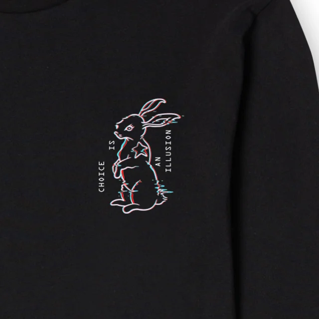 Matrix Choice Is An Illusion Unisex Long Sleeve T-Shirt - Black