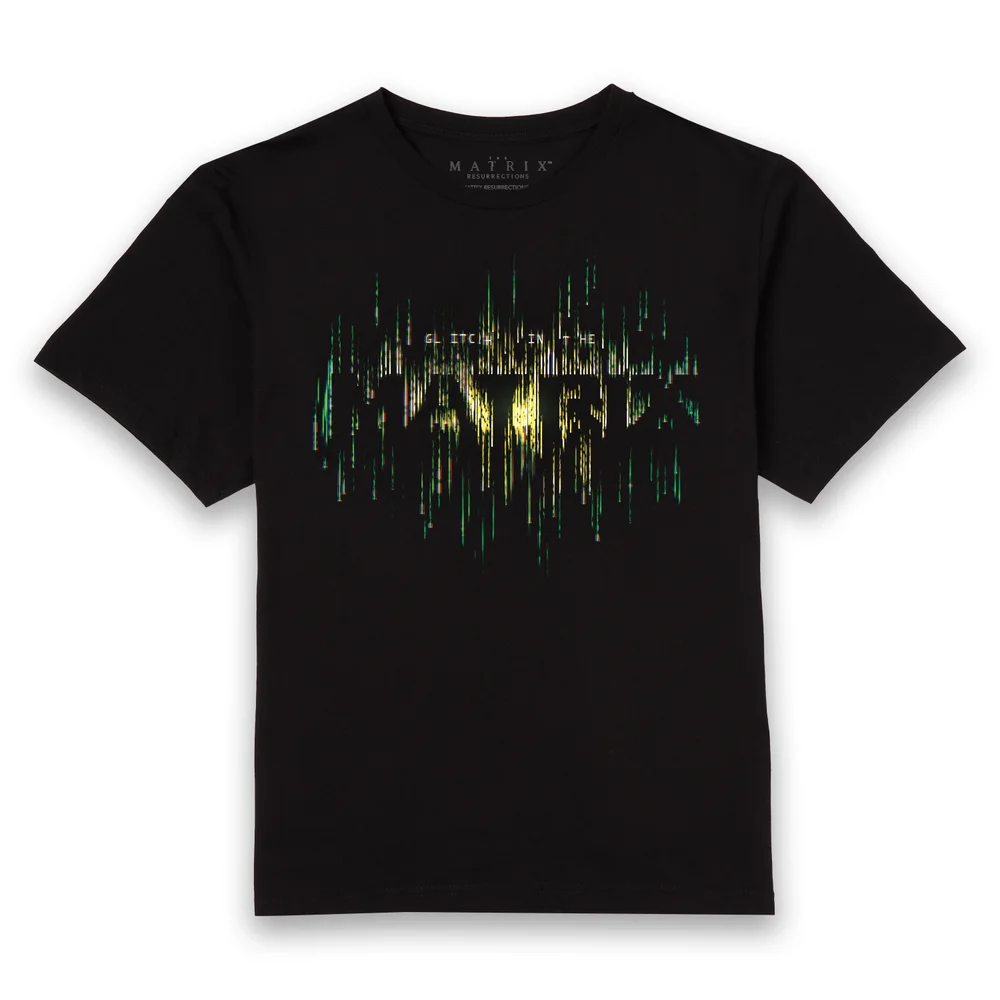 Matrix Glitch In The Matrix Unisex T-Shirt - Black - S Afbeelding 1