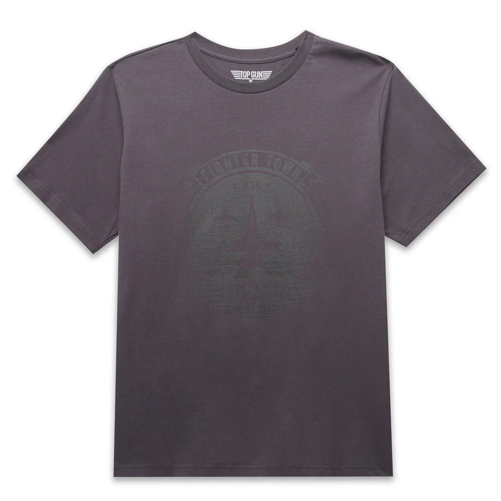 Top Gun Fighter Town Unisex T-Shirt - Charcoal - S Afbeelding 1