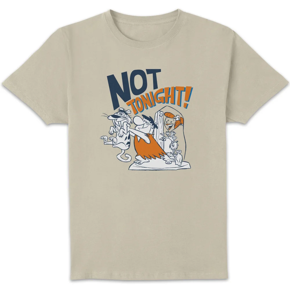 The Flintstones Not Tonight Unisex T-Shirt - Cream - S Afbeelding 1