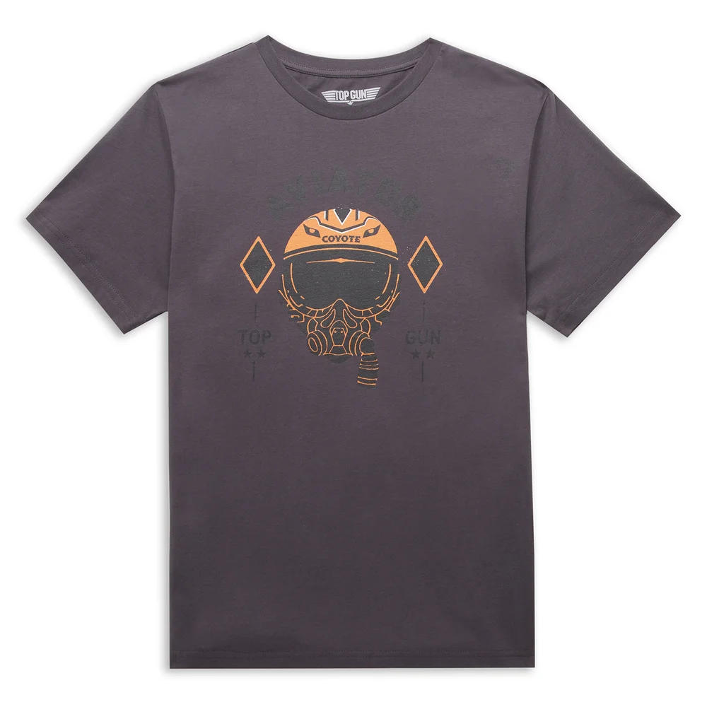 Top Gun Aviator Top Gun Unisex T-Shirt - Charcoal - L - Charcoal Afbeelding 1