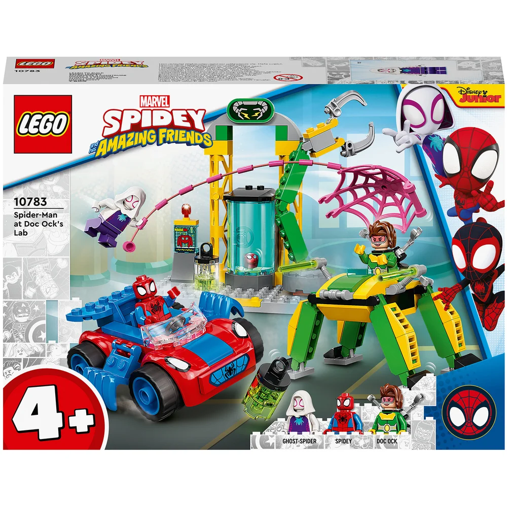 LEGO 10783 Marvel Spidey and His Amazing Friends Spider-Man op Doc Ocks Lab, Autospeelgoed voor Kinderen vanaf 4 jaar Afbeelding 1
