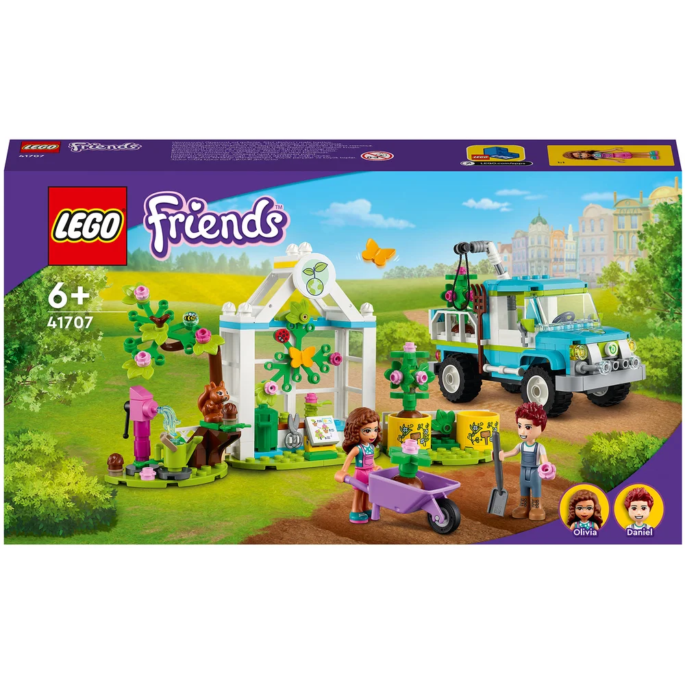LEGO 41707 Friends Bomenplantwagen Bloementuin Bouwspeelgoed met Auto en Dierenfiguren, Natuurset voor Kinderen vanaf 6 Jaar Afbeelding 1