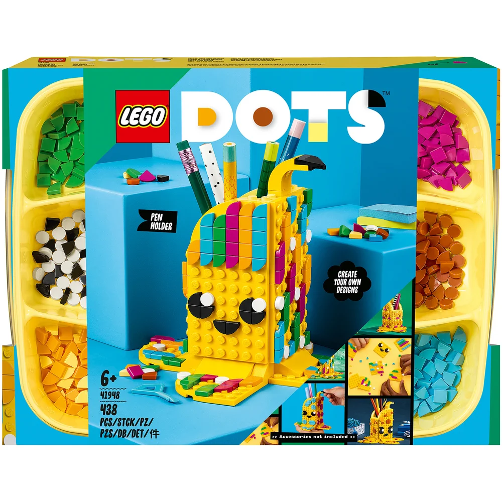 LEGO DOTS: Cute Banana Pen Holder Crafts Set for Kids (41948) Afbeelding 1