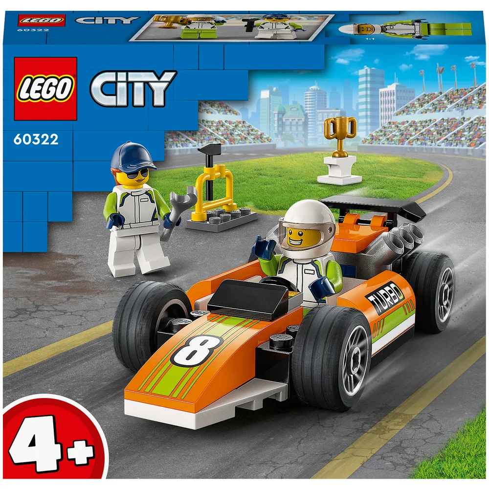 LEGO City: Great Vehicles Race Car Toy Building Set (60322) Afbeelding 1