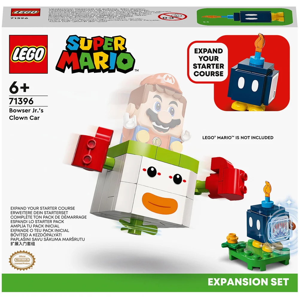 LEGO 71396 Super Mario Spel Uitbreidingsset: Bowser Jr.'s Clown-capsule, Creatief Speelgoed voor Kinderen van 6+ met Bob-omb Afbeelding 1