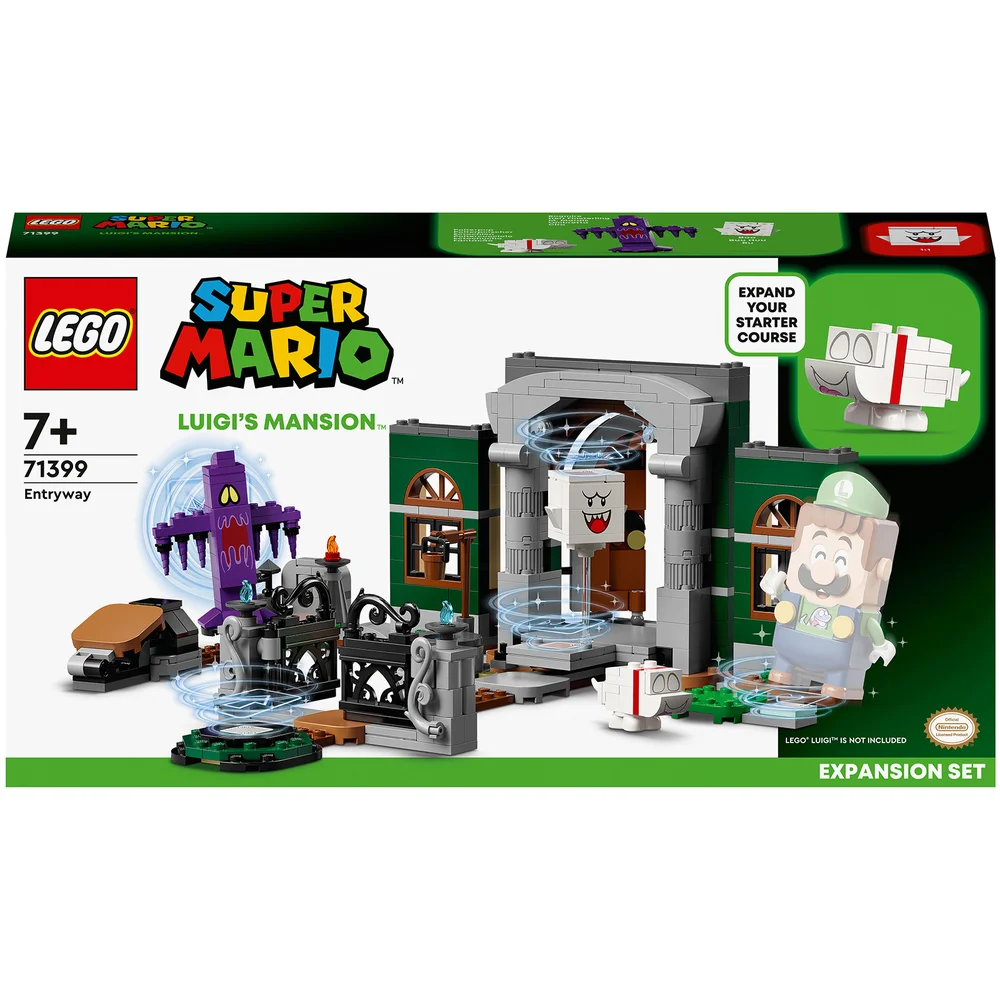 LEGO 71399 Super Mario Uitbreidingsset: Luigi's Mansion-hal, Kinderspeelgoed met Poppetje van Polterpup, Bogmire en Boo Afbeelding 1