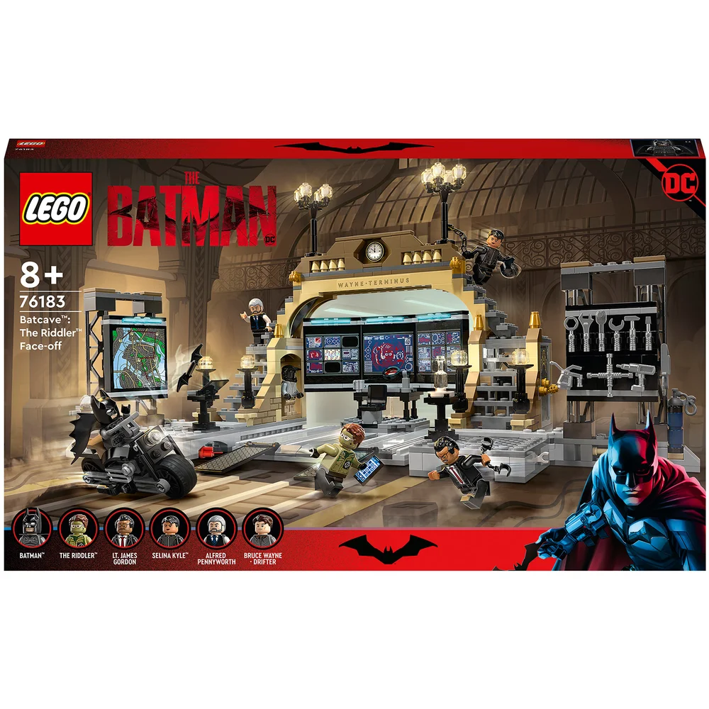 LEGO 76183 DC Batman Batcave: The Riddler Confrontatie Speelgoedset met Motor voor Kinderen vanaf 8 Jaar, Super Heroes-Set Afbeelding 1