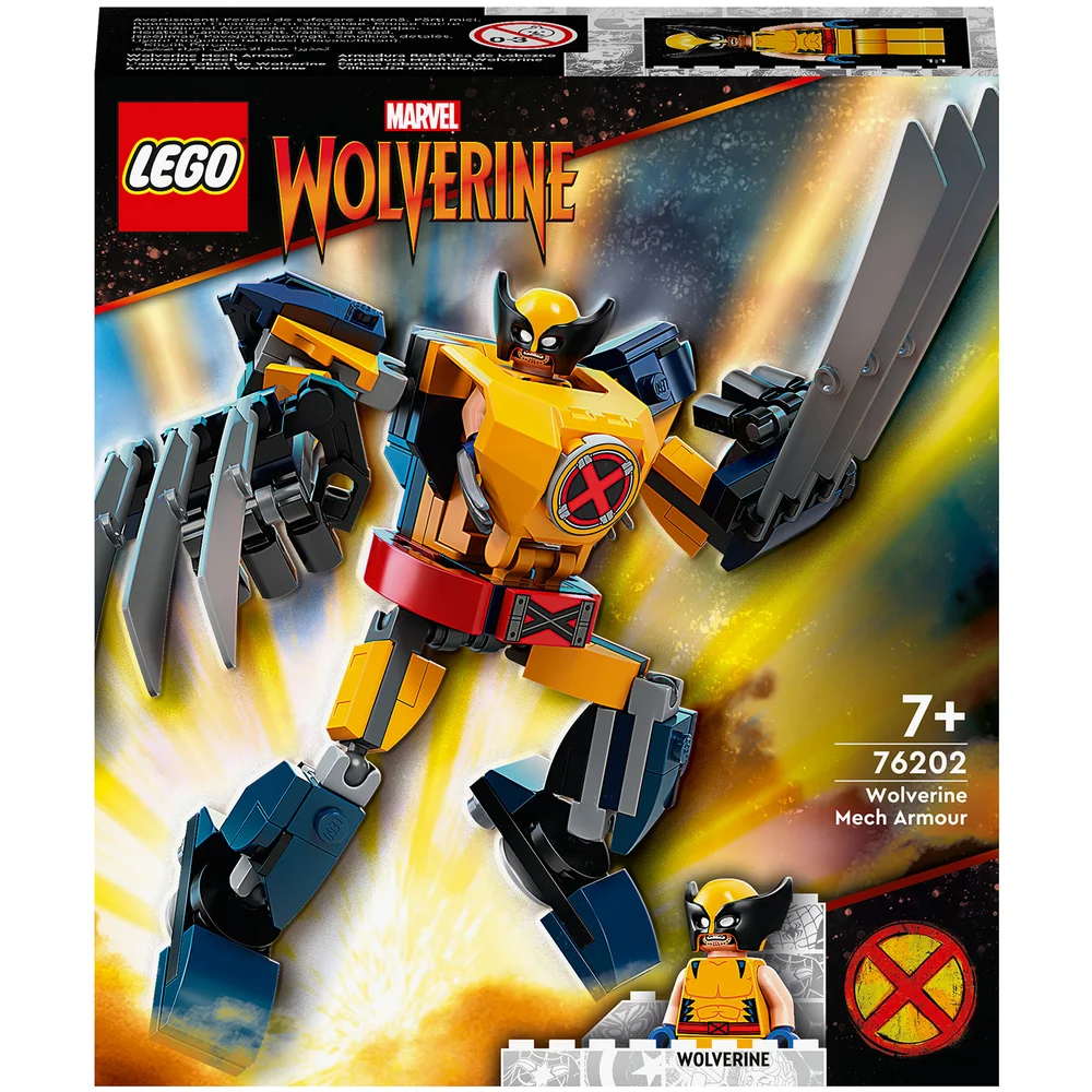 LEGO Marvel Wolverine Mech Armour Action Figure Set (76202) Afbeelding 1